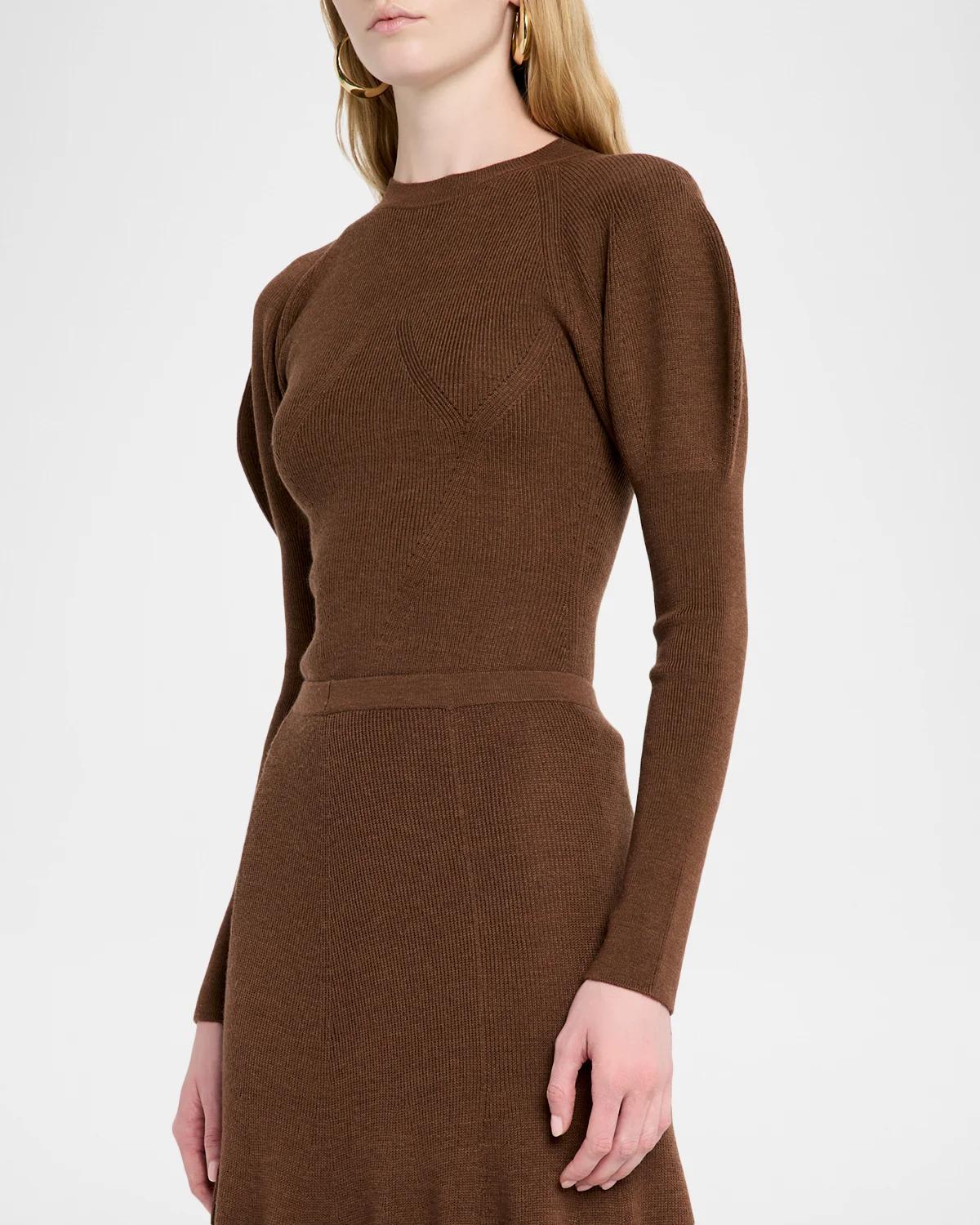 Imara Embellished Wool Bodysuit - thumbnail 4