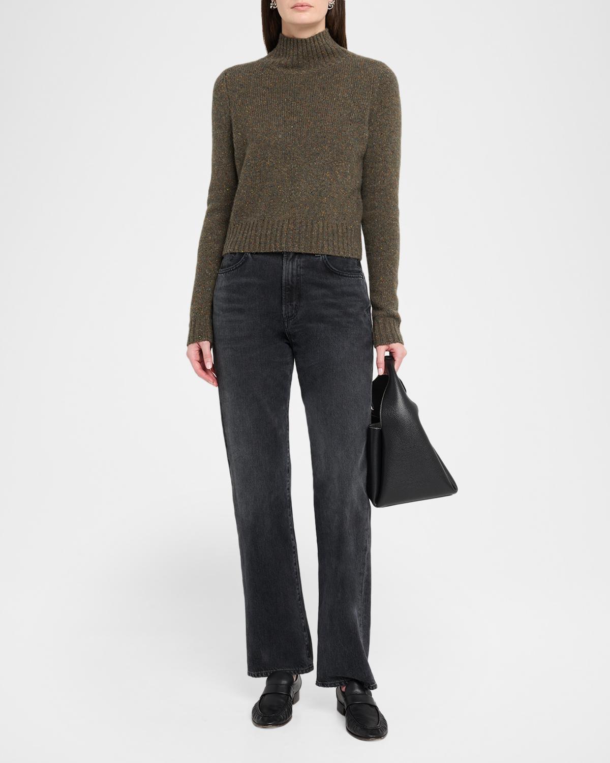 Cashmere Mock-Neck Donegal Sweater - thumbnail 2