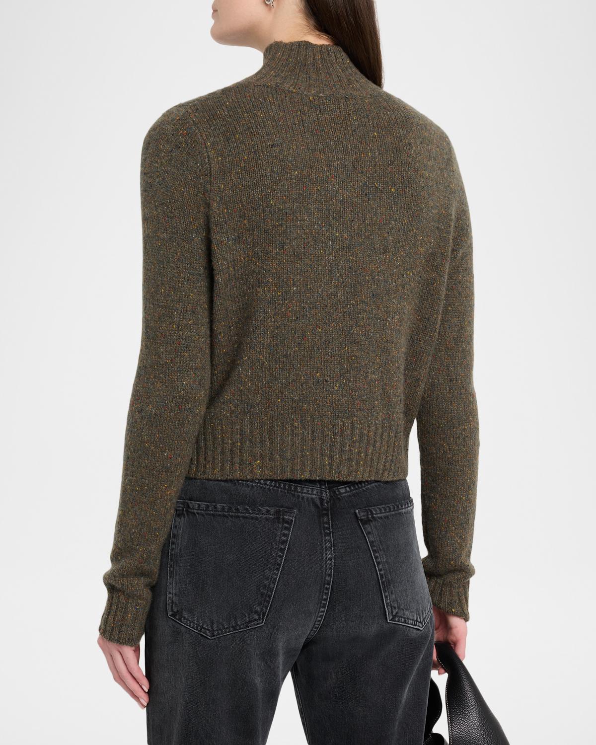 Cashmere Mock-Neck Donegal Sweater - thumbnail 3