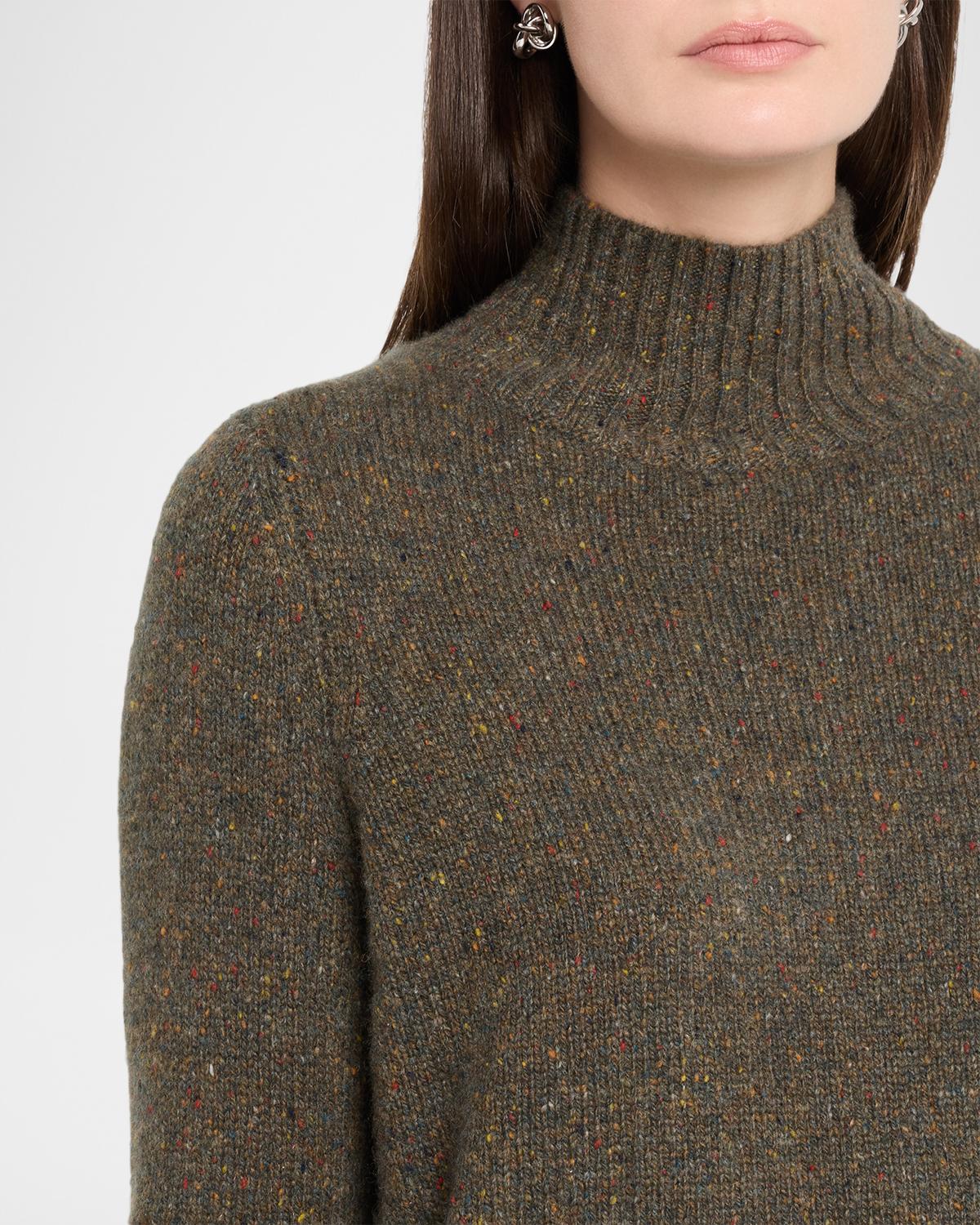 Cashmere Mock-Neck Donegal Sweater - thumbnail 5