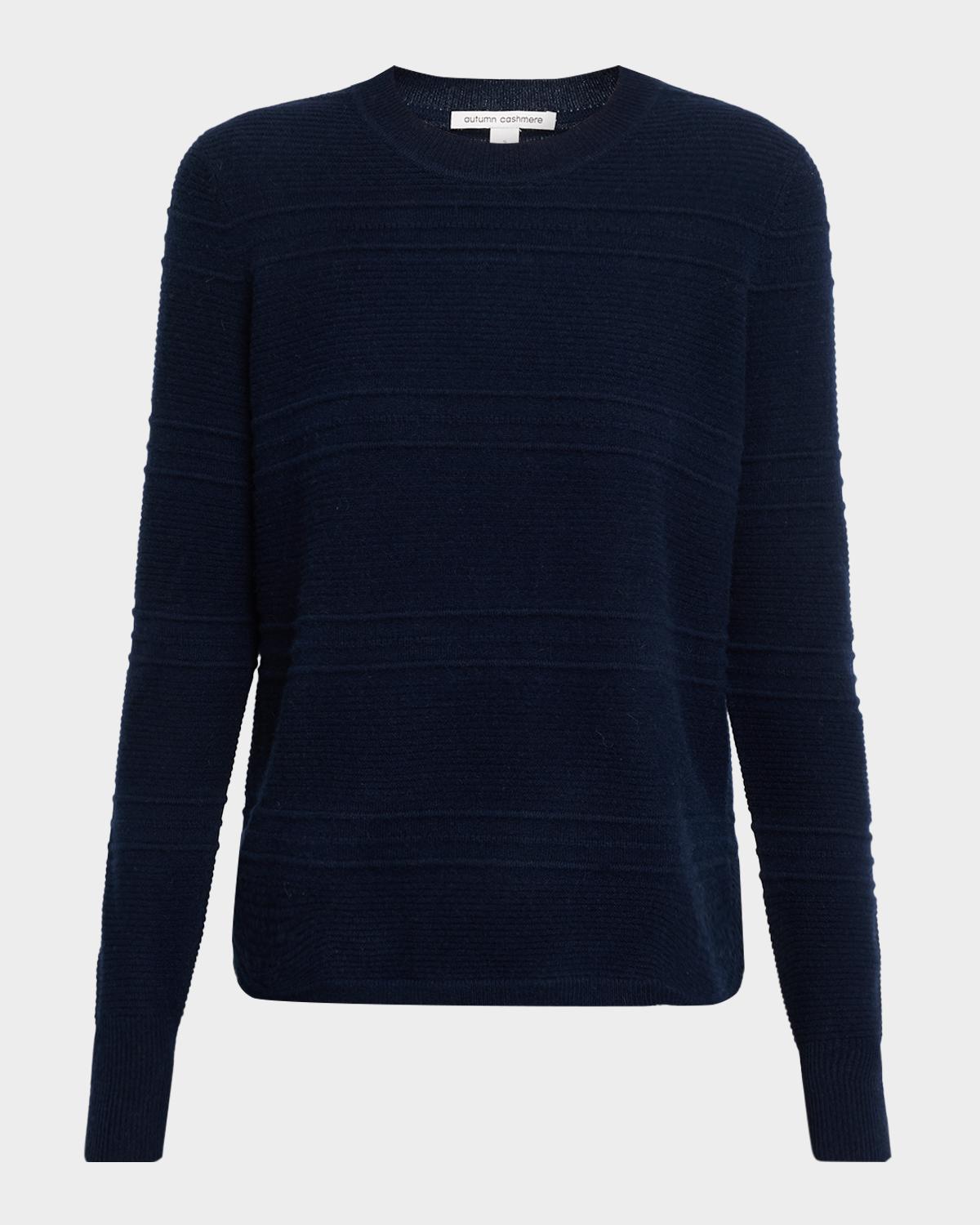 Cashmere Ottoman Knit Crewneck Sweater