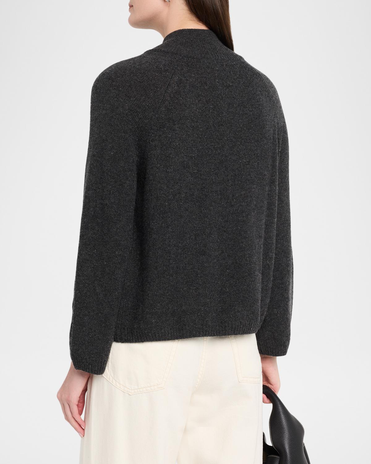 Cashmere Mock-Neck Cardigan - thumbnail 3