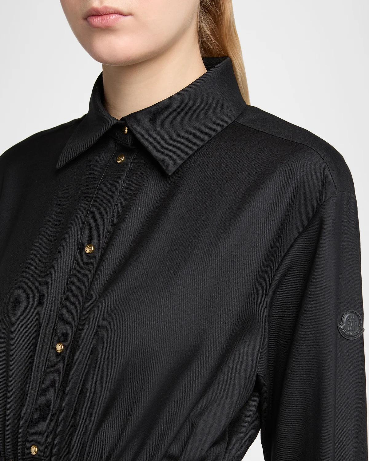 Belted A-Line Shirtdress - thumbnail 5