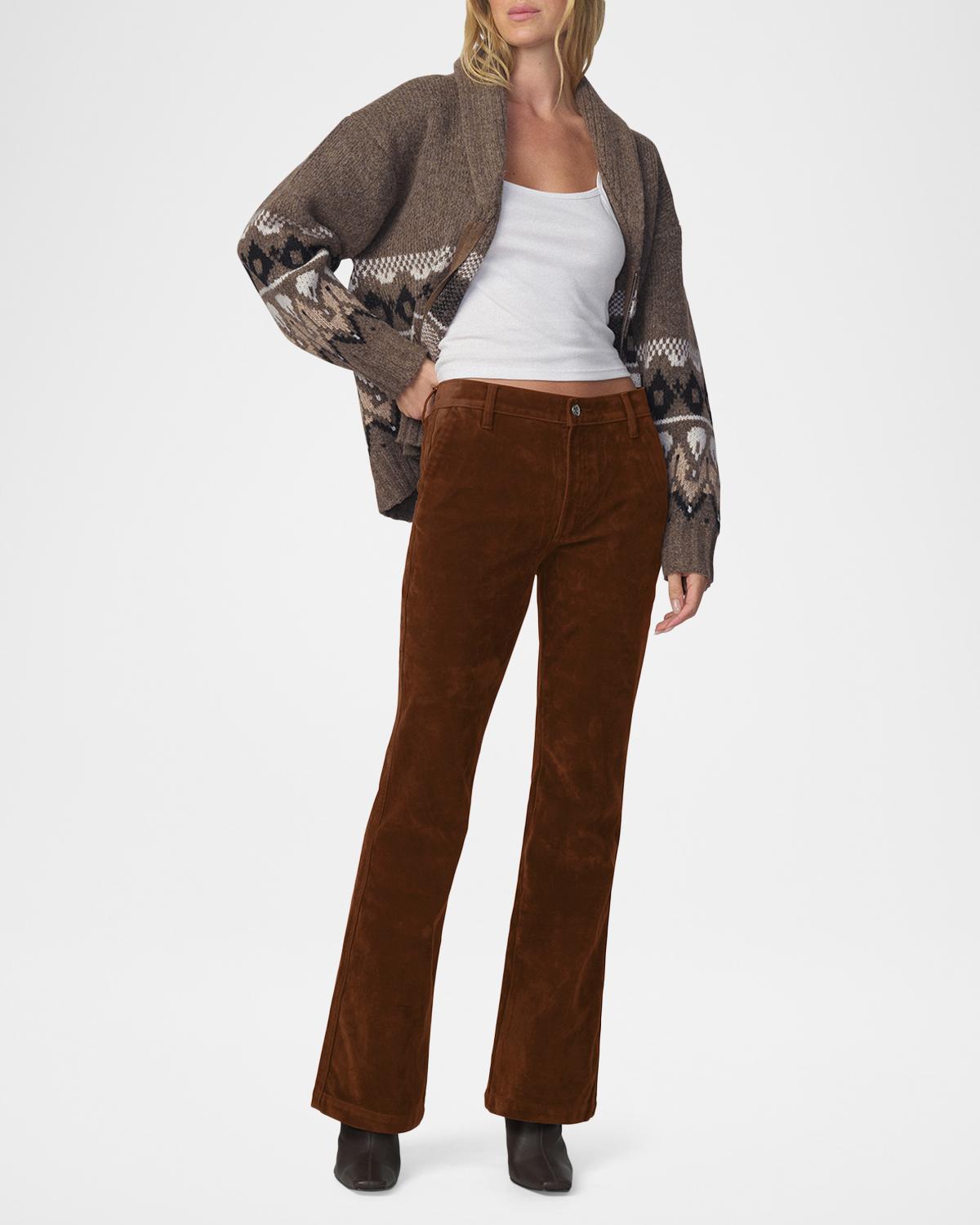 The Vegan Suede Bootcut Pants - thumbnail 2