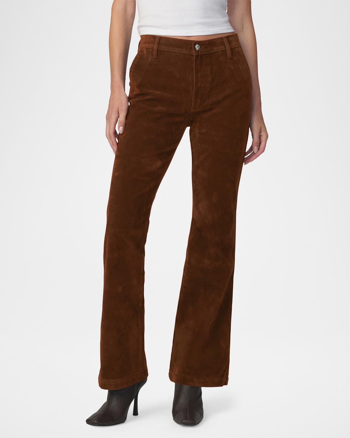 The Vegan Suede Bootcut Pants - thumbnail 4
