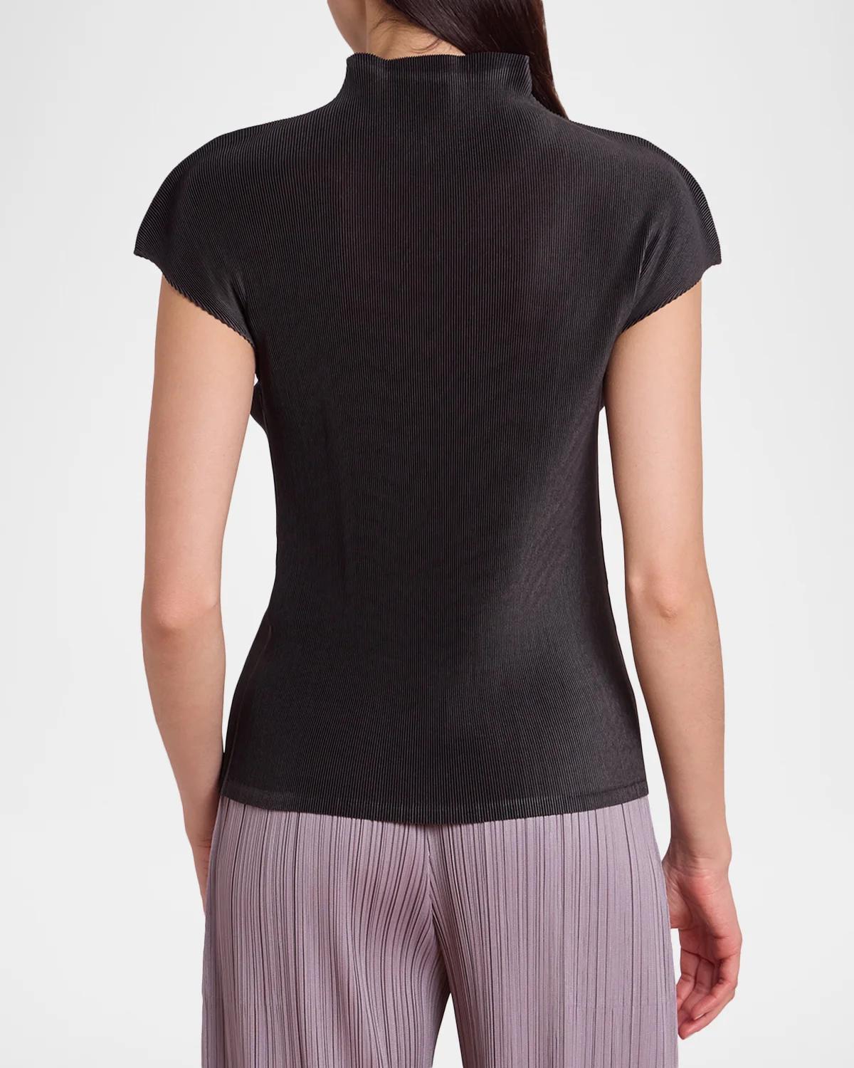 Mist August Pleats Cap-Sleeve Top - thumbnail 3