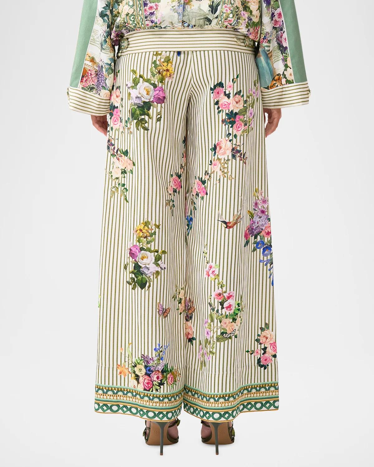 Scarf Belt Wide-Leg Pants - thumbnail 4
