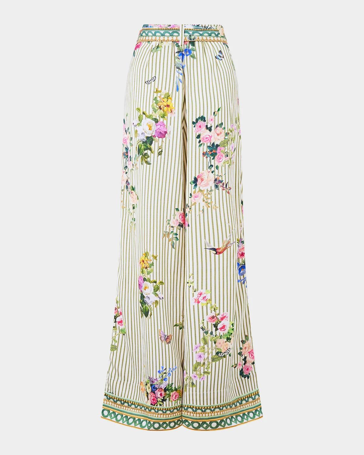 Scarf Belt Wide-Leg Pants - thumbnail 2