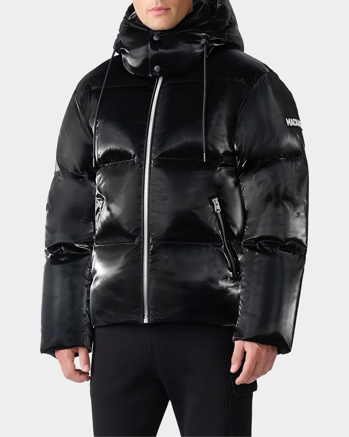 MACKAGE 남성 켄트 글로 하이글로스 다운 자켓