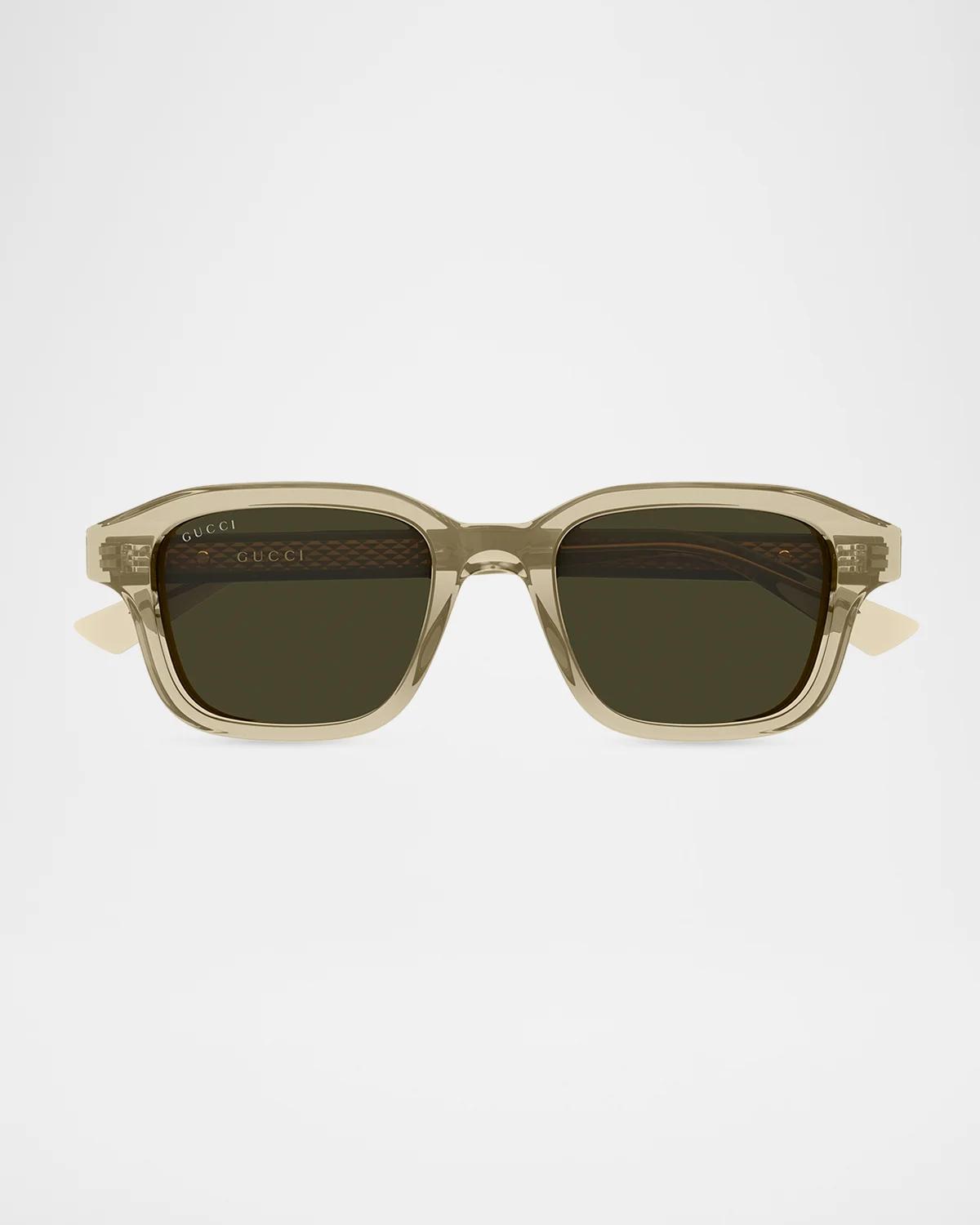 Gucci Men's GG2247S The Wirecore Recycled Acetate Square