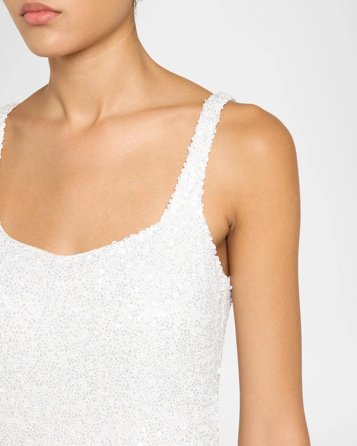 Sequined Column Gown - thumbnail 5