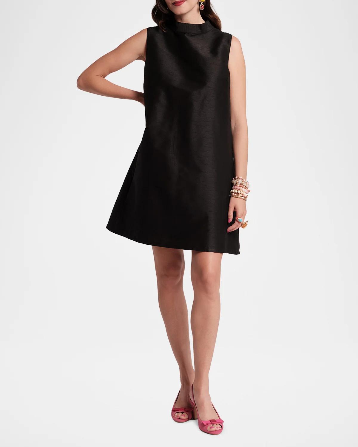 Diplomat Sleeveless Mock-Neck Mini Shift Dress - thumbnail 2