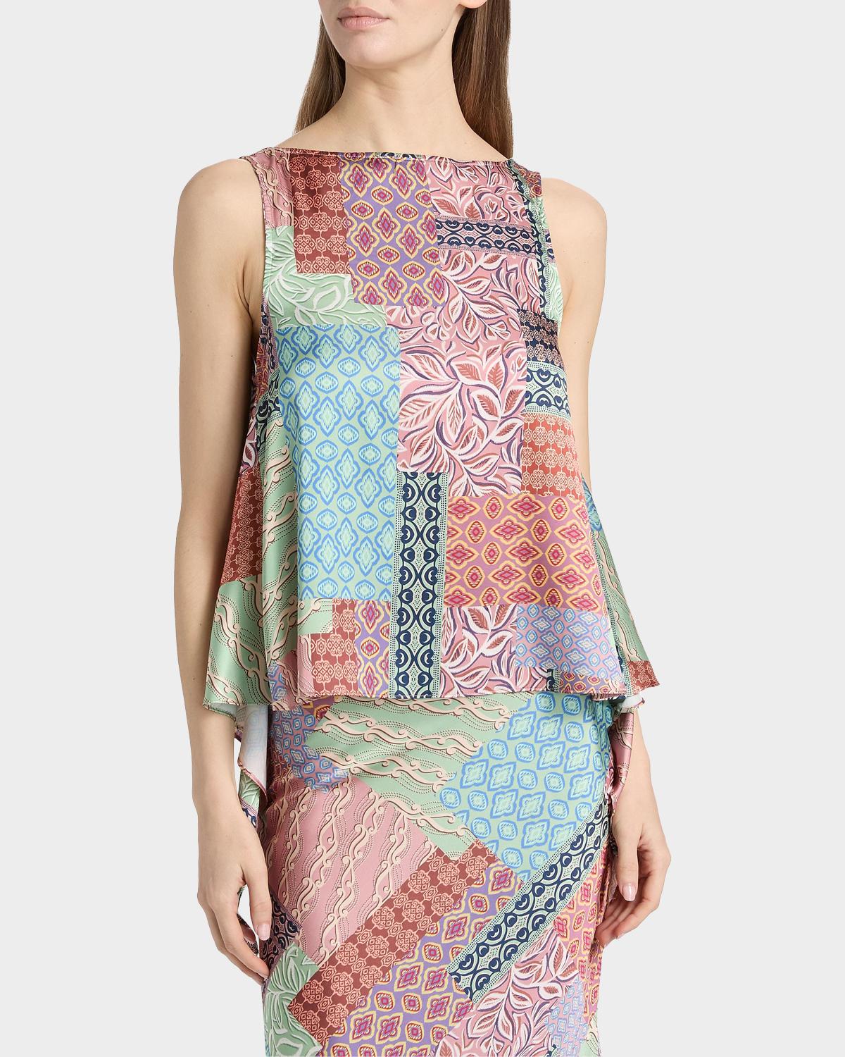 Jana Patchwork-Print Top - thumbnail 4