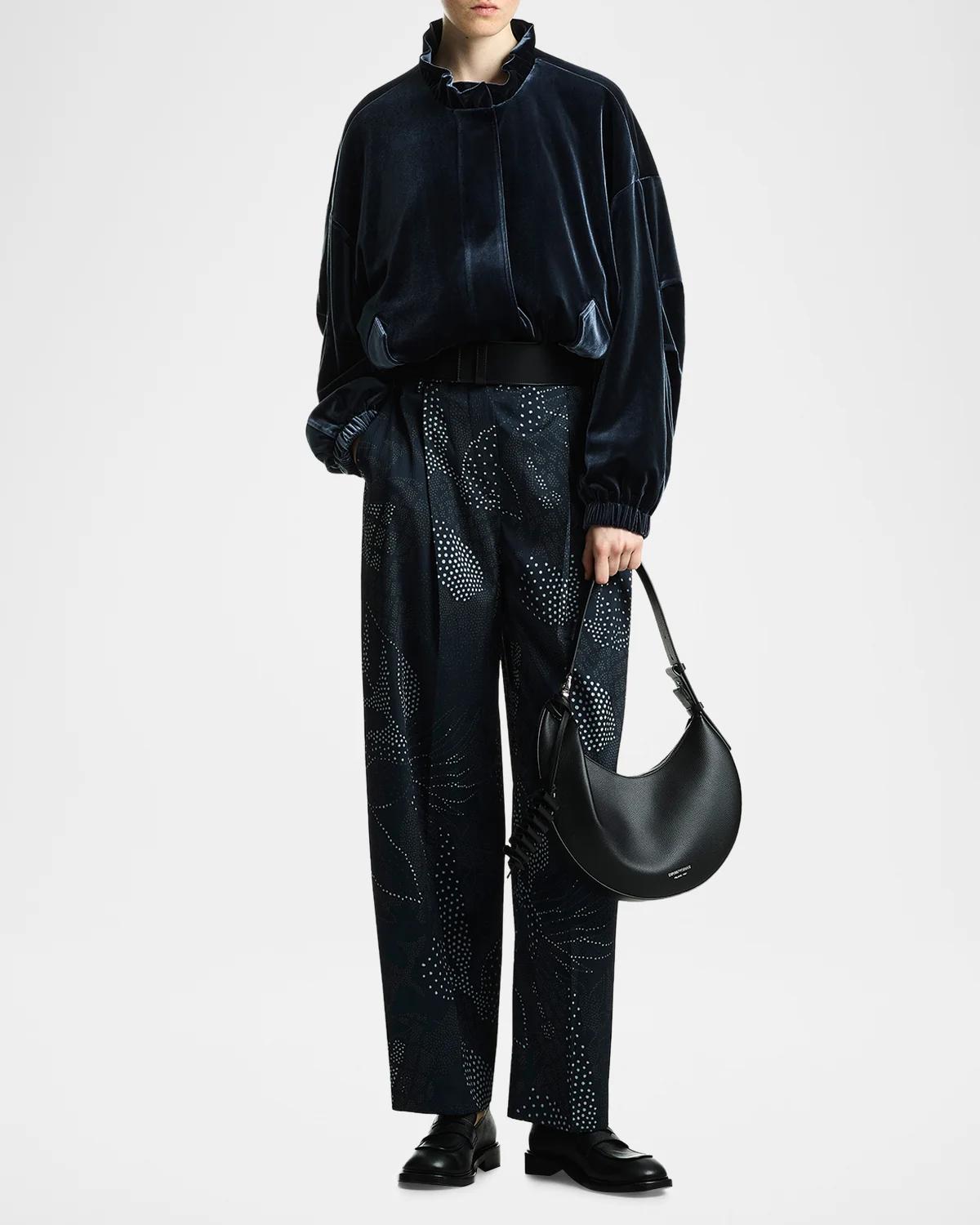 Abstract-Print Wide-leg Trousers - thumbnail 2