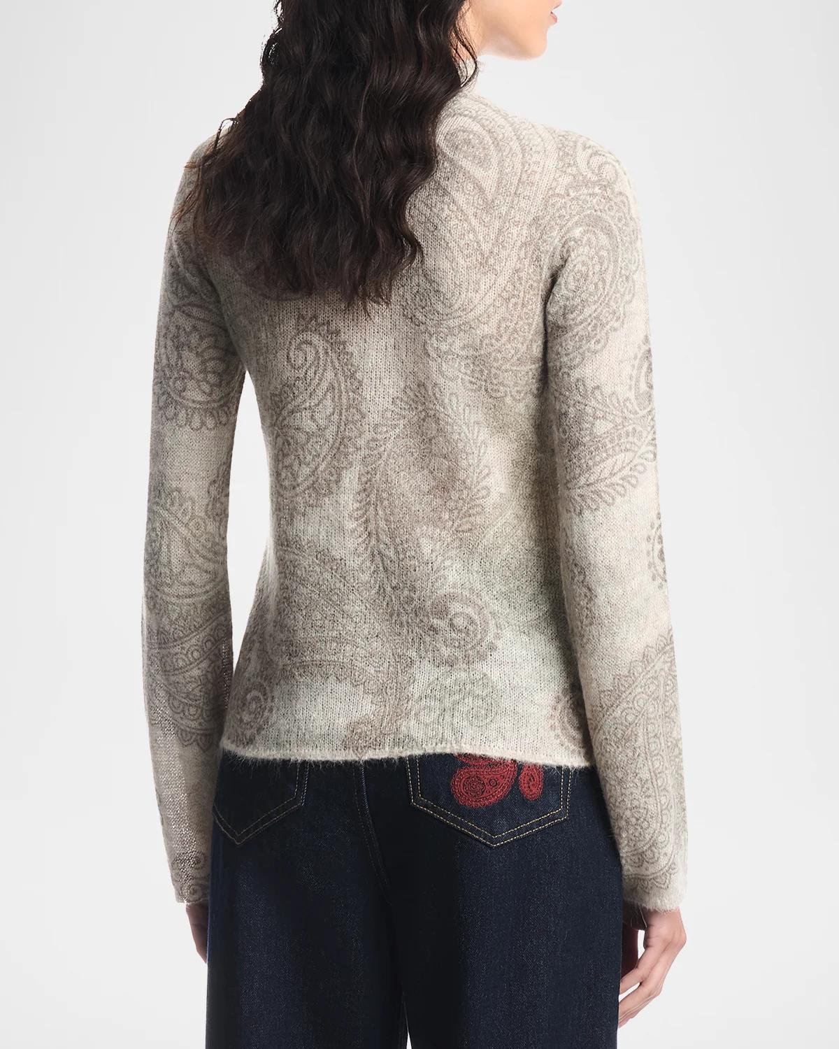Paisley Wool-Blend Sweater - thumbnail 3