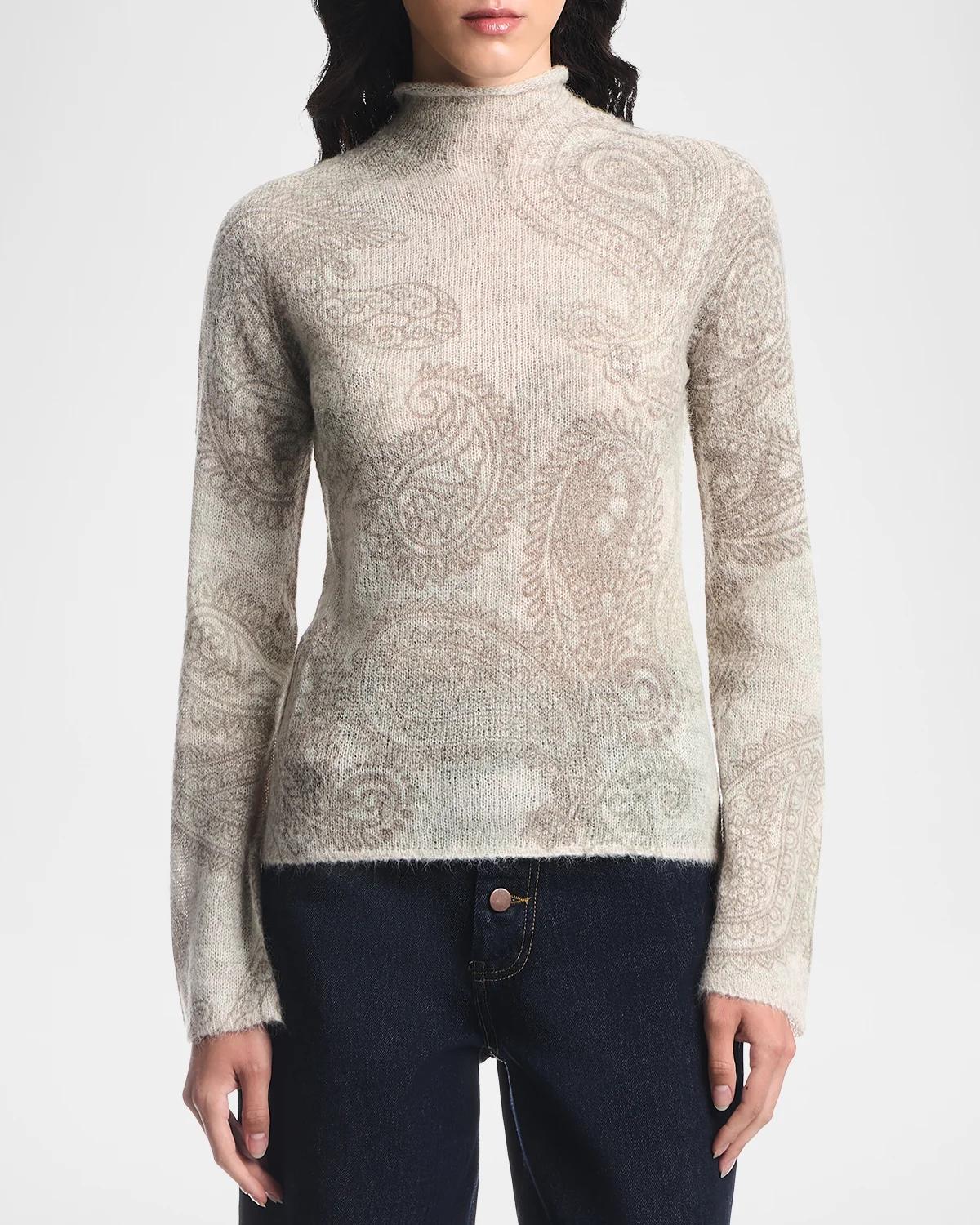 Paisley Wool-Blend Sweater - thumbnail 4