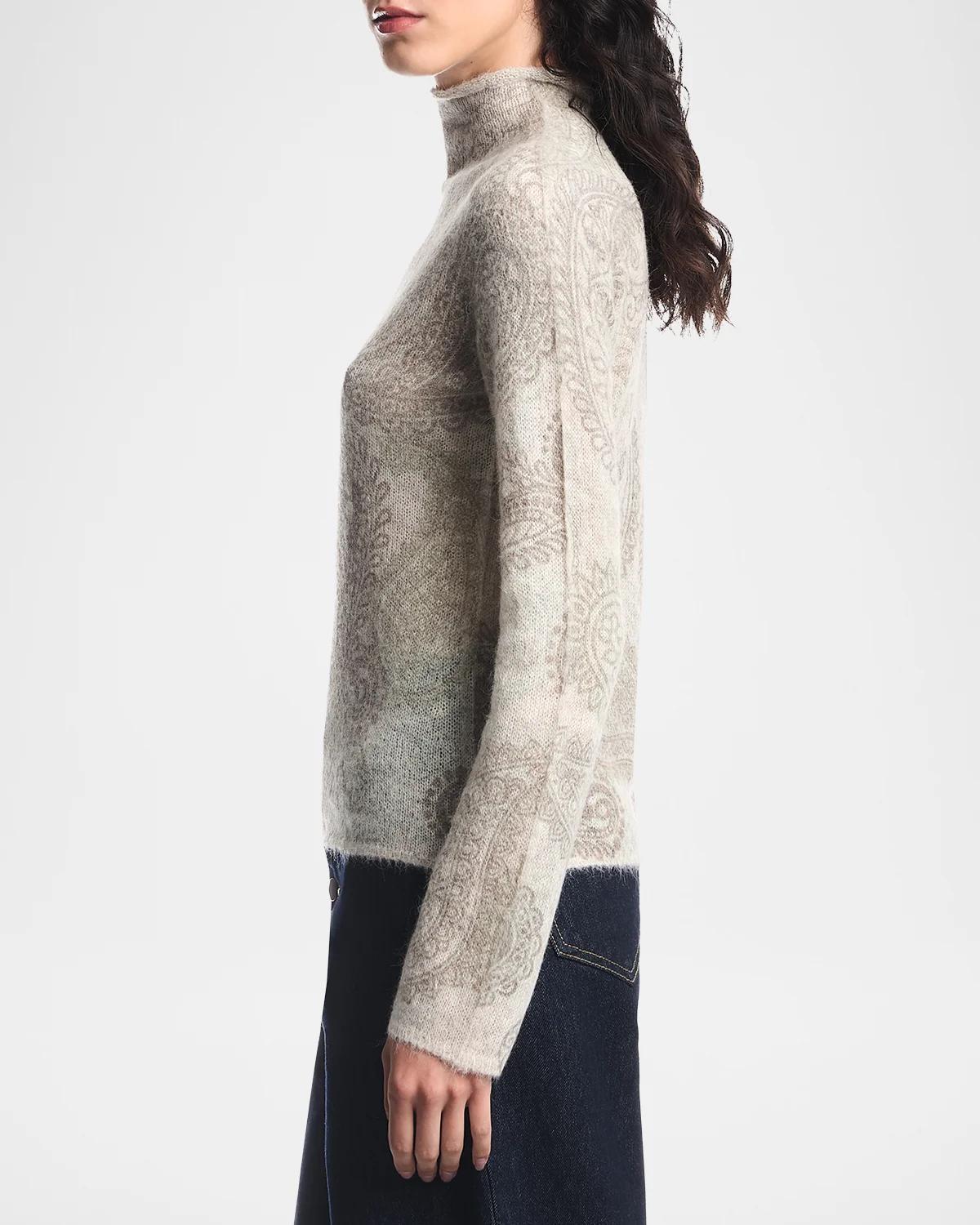 Paisley Wool-Blend Sweater - thumbnail 5