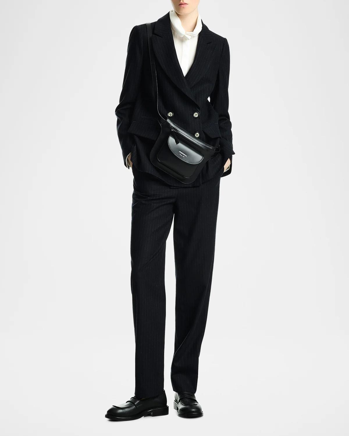 Striped Wool-Blend Blazer - thumbnail 2