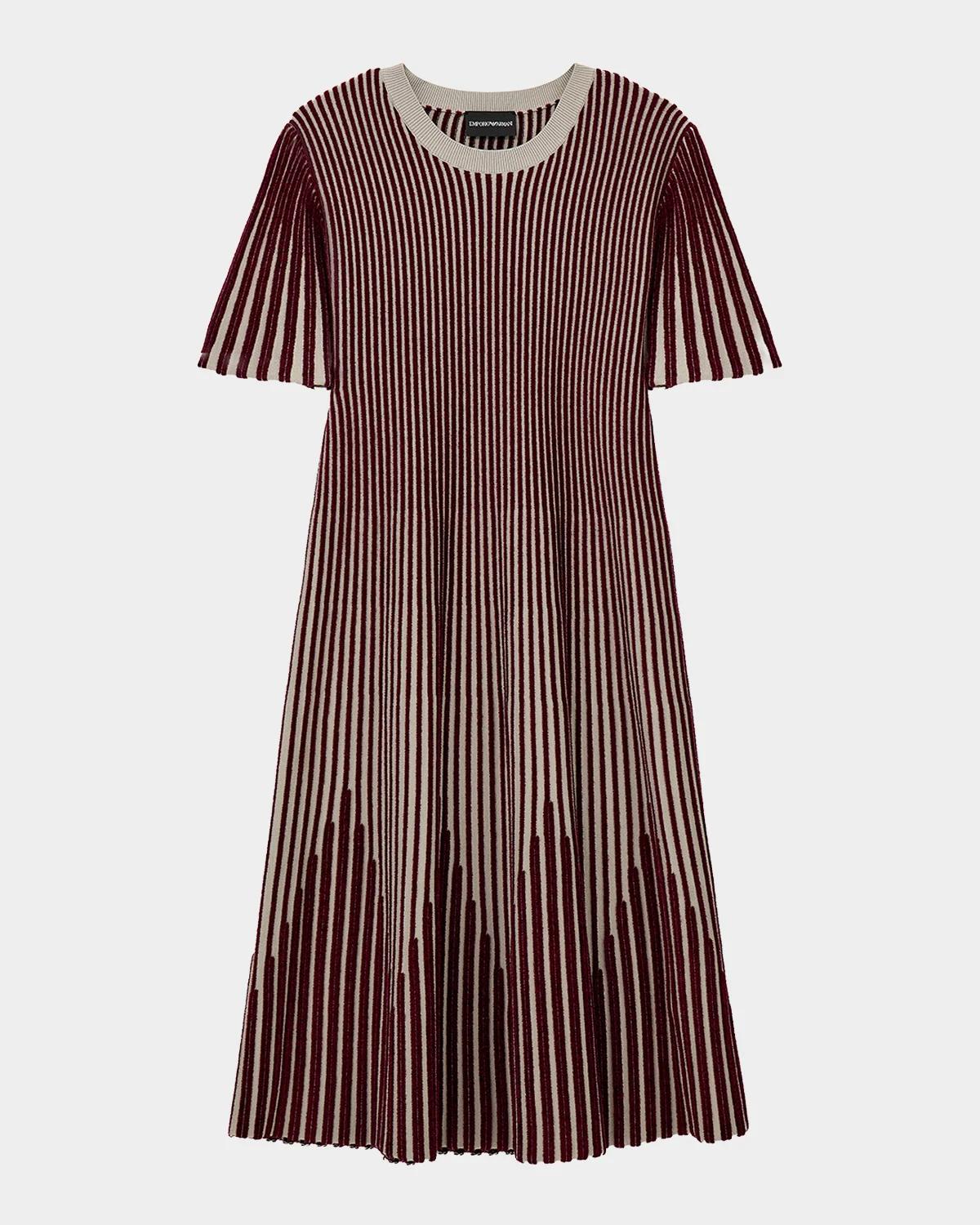 Striped A-Line Dress