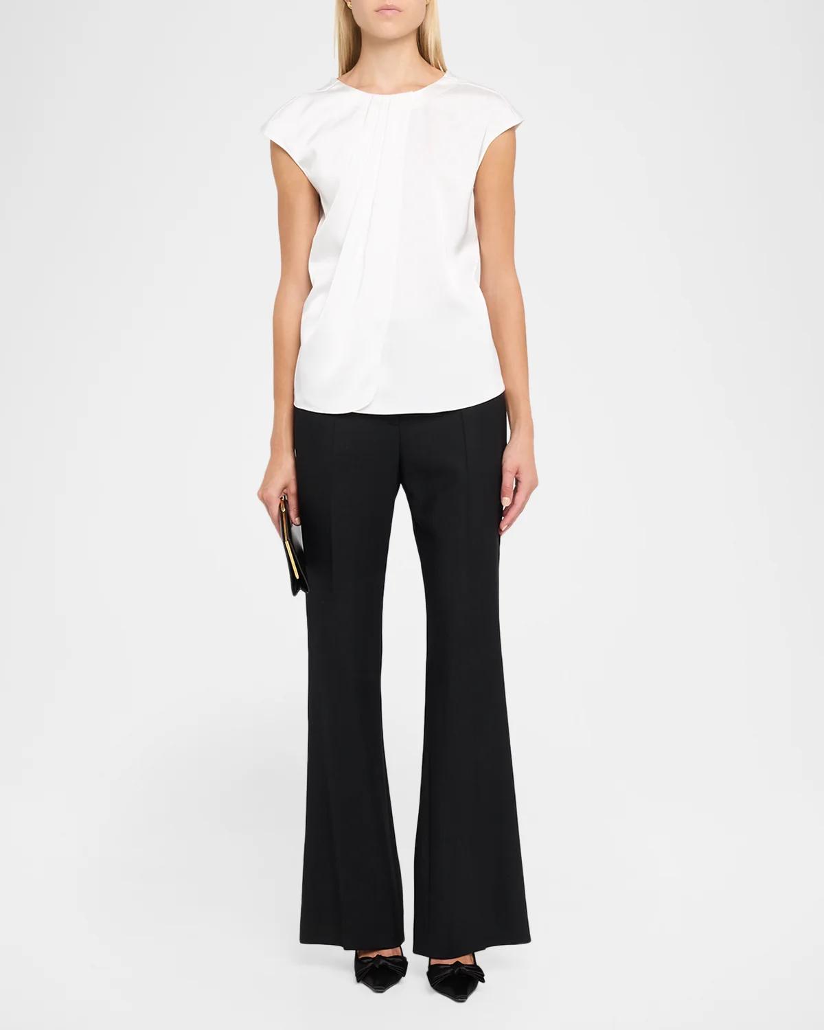 Pleated Satin Top - thumbnail 2