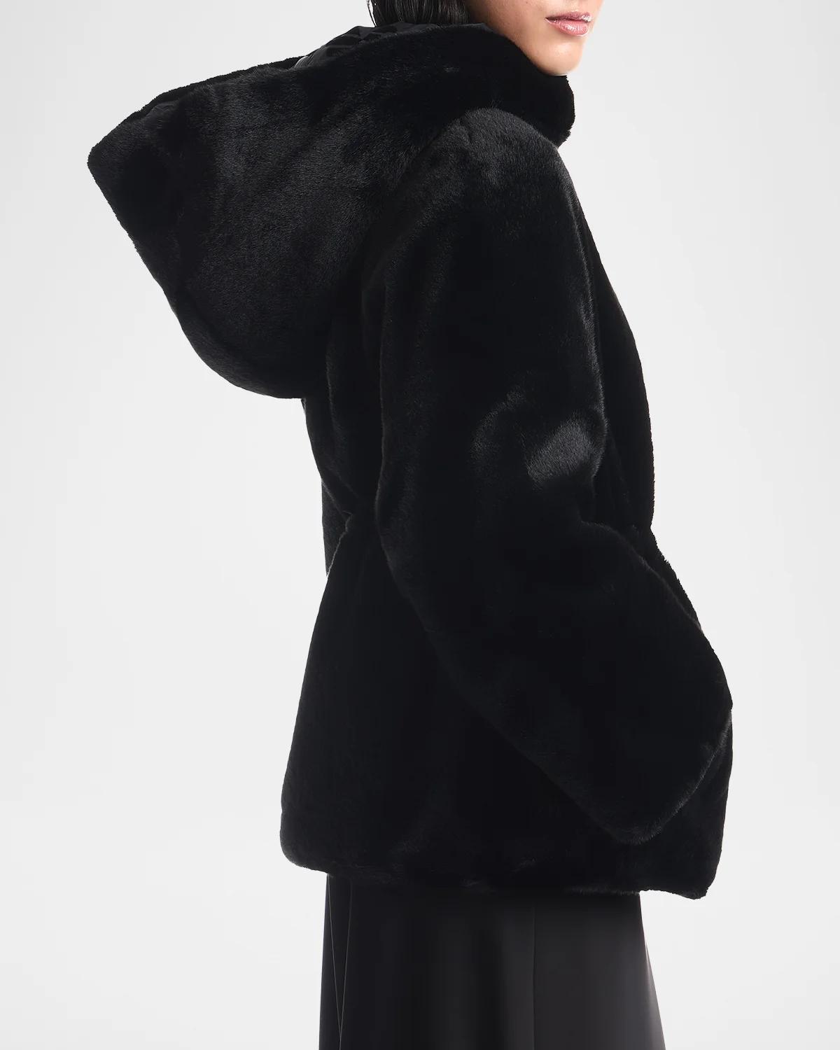 Faux-Fur Caban Coat - thumbnail 5
