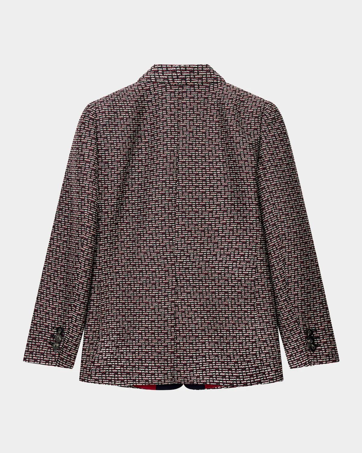 Crest Patch Tweed Blazer - thumbnail 3