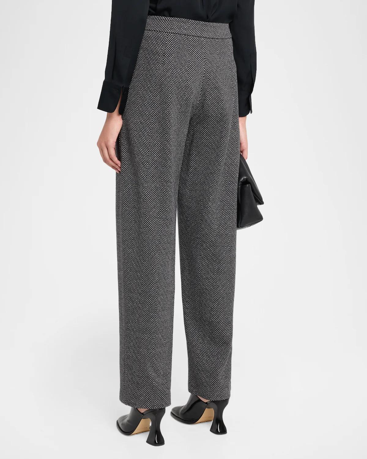 Straight-Leg Chevron Trousers - thumbnail 3