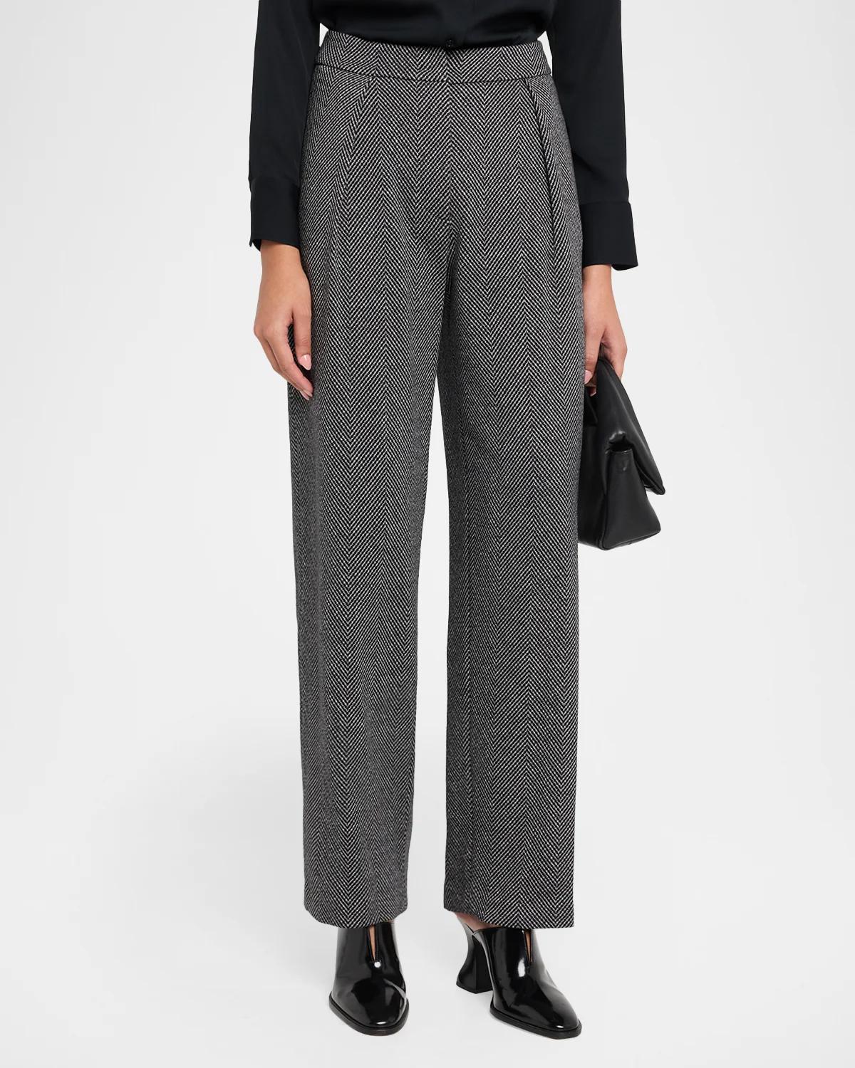 Straight-Leg Chevron Trousers - thumbnail 4