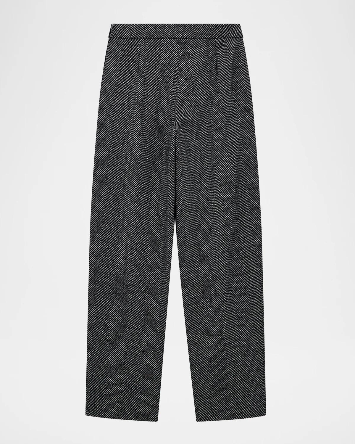 Straight-Leg Chevron Trousers - thumbnail 5