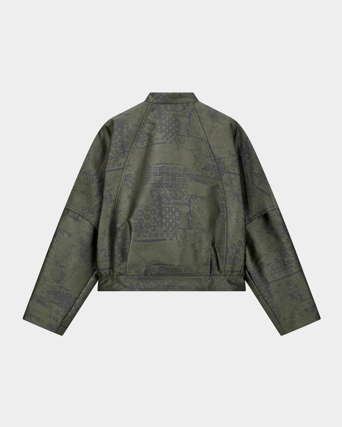 Caban Abstract Jacquard Coat - thumbnail 2