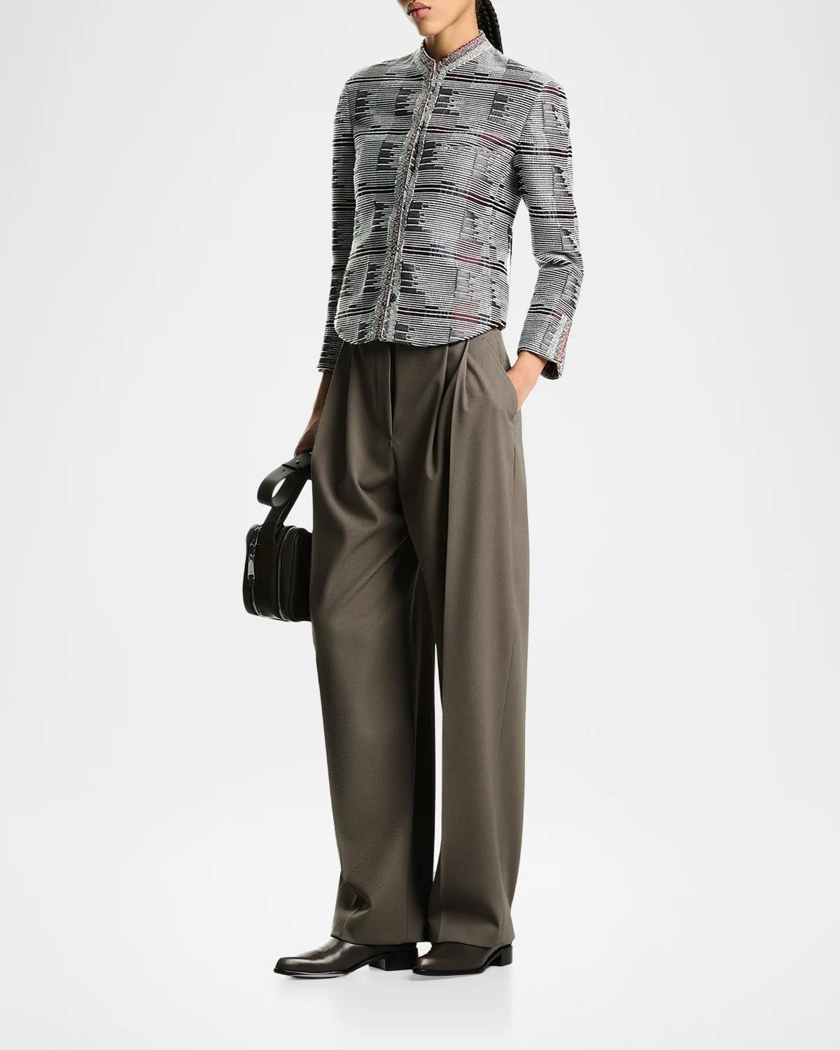 Geometric Jacquard Blazer - thumbnail 2