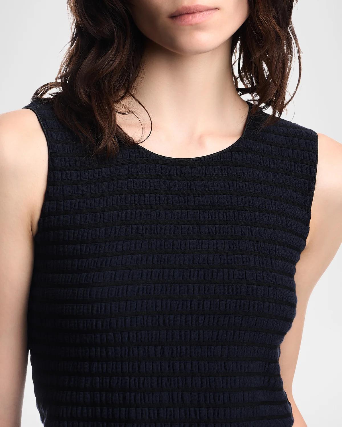 Textured Jacquard Jersey Tank Top - thumbnail 6