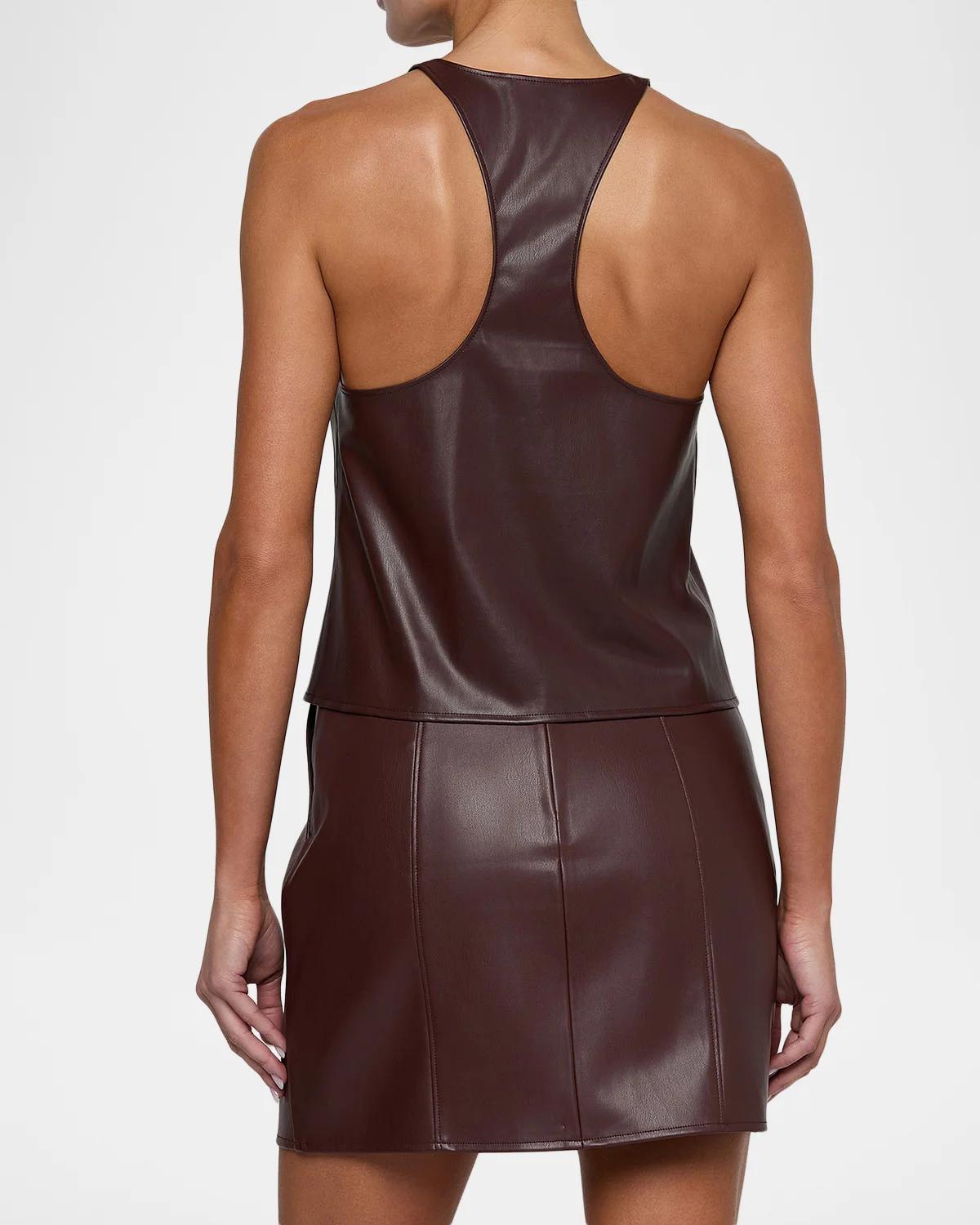 Tullia Faux-Leather Tank - thumbnail 3