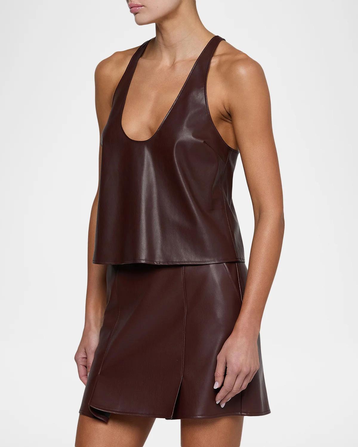 Tullia Faux-Leather Tank - thumbnail 5