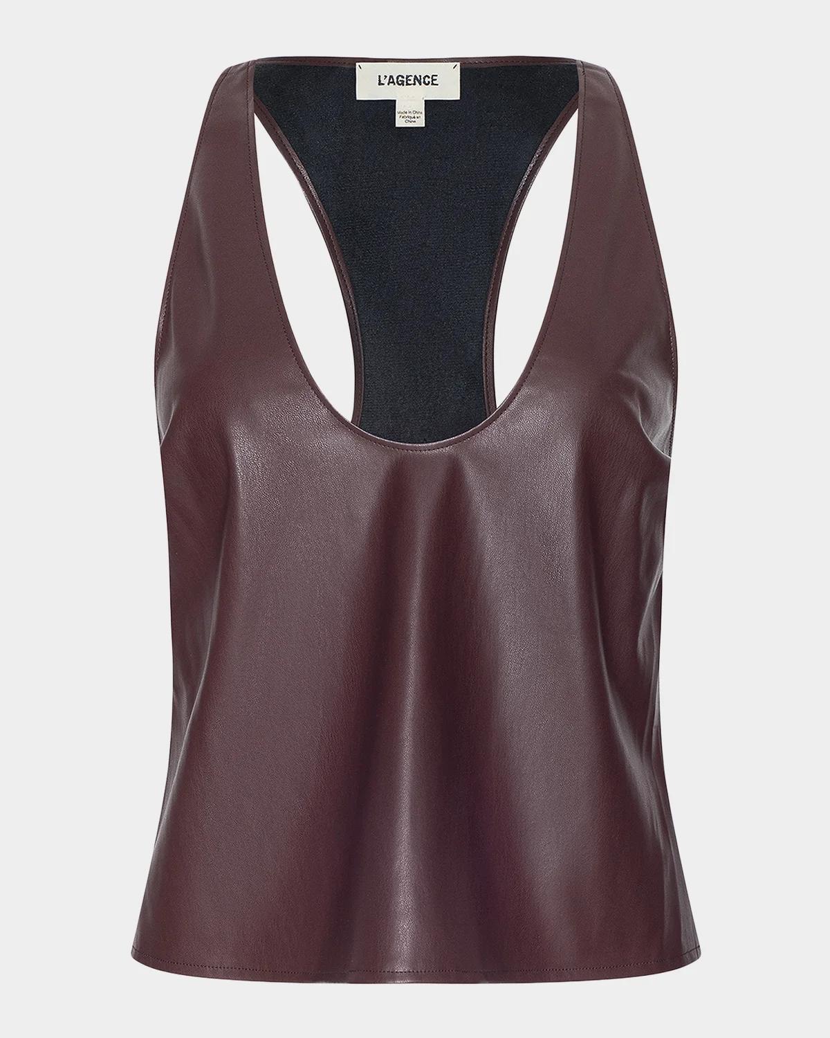 Tullia Faux-Leather Tank