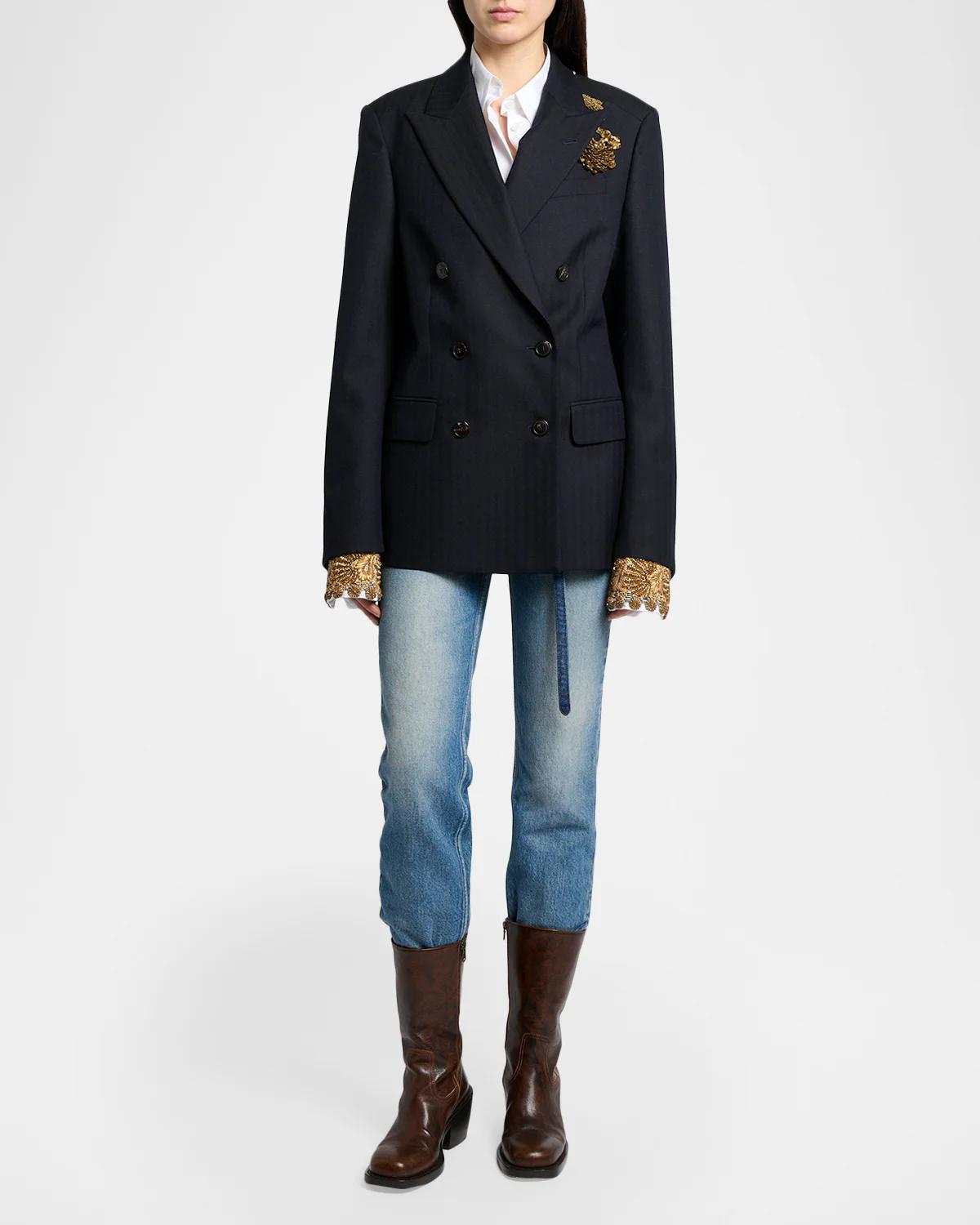 Barrysta Cotton Double-Breasted Jacket - thumbnail 2