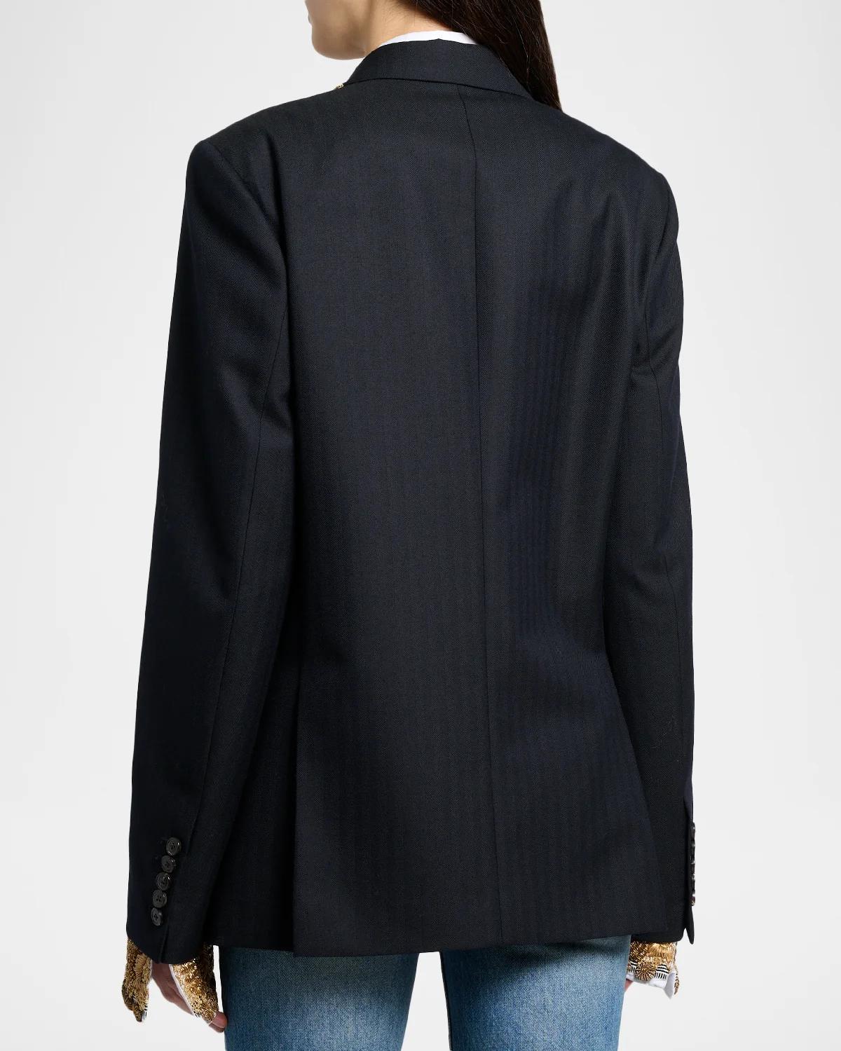 Barrysta Cotton Double-Breasted Jacket - thumbnail 3