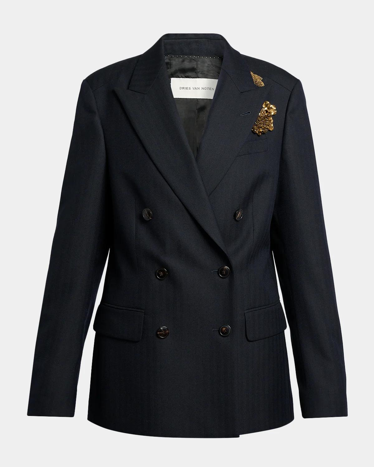 Barrysta Cotton Double-Breasted Jacket