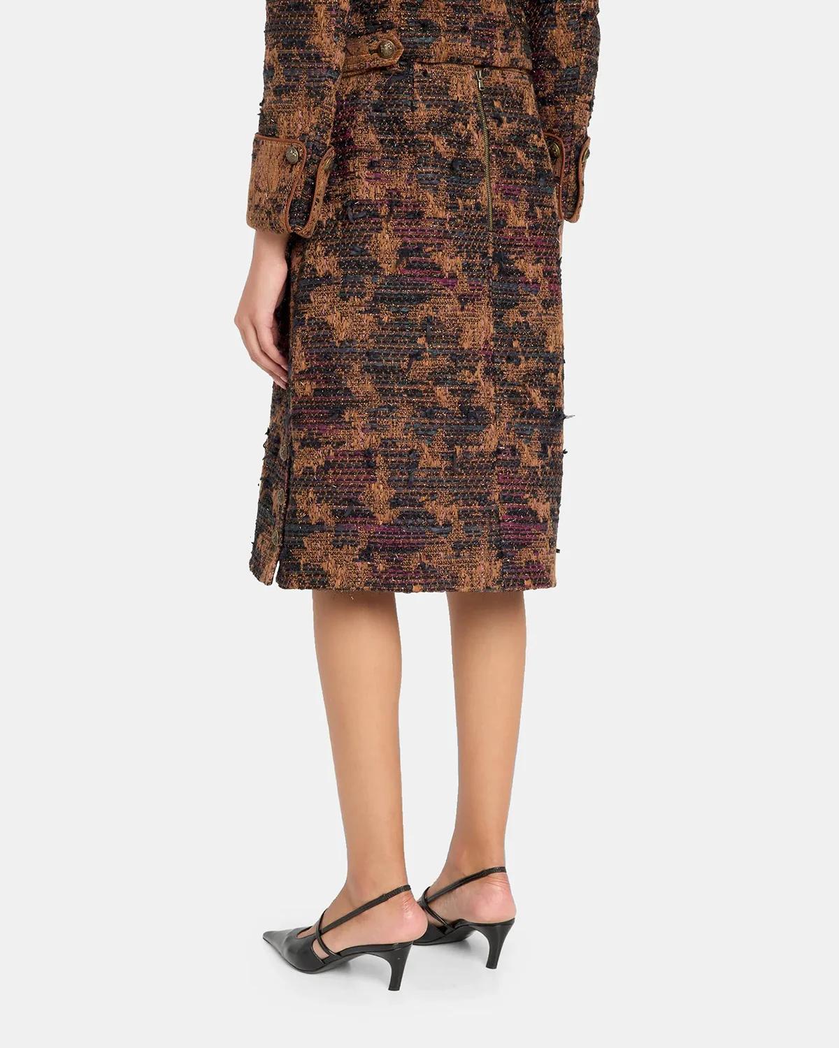 Olsen Tweed Knee-Length Skirt - thumbnail 3