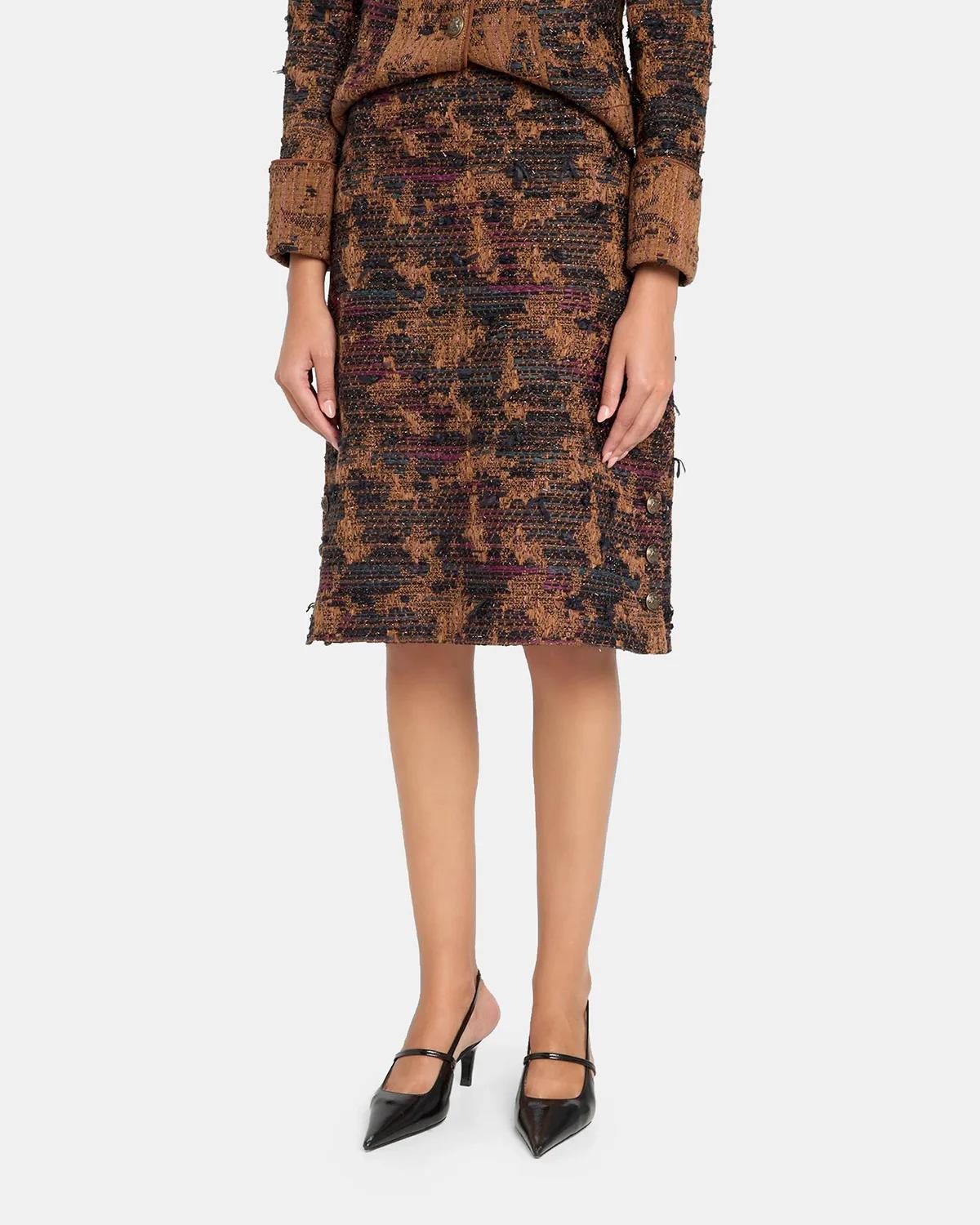 Olsen Tweed Knee-Length Skirt - thumbnail 4