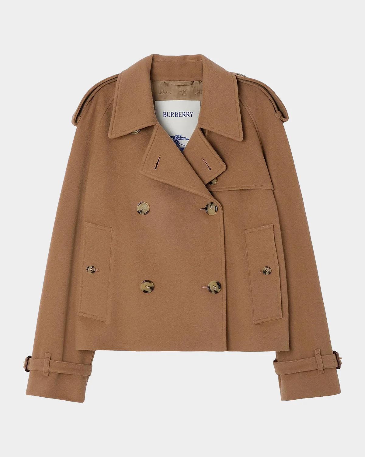 Mayfair Cropped Cashmere Trench Jacket