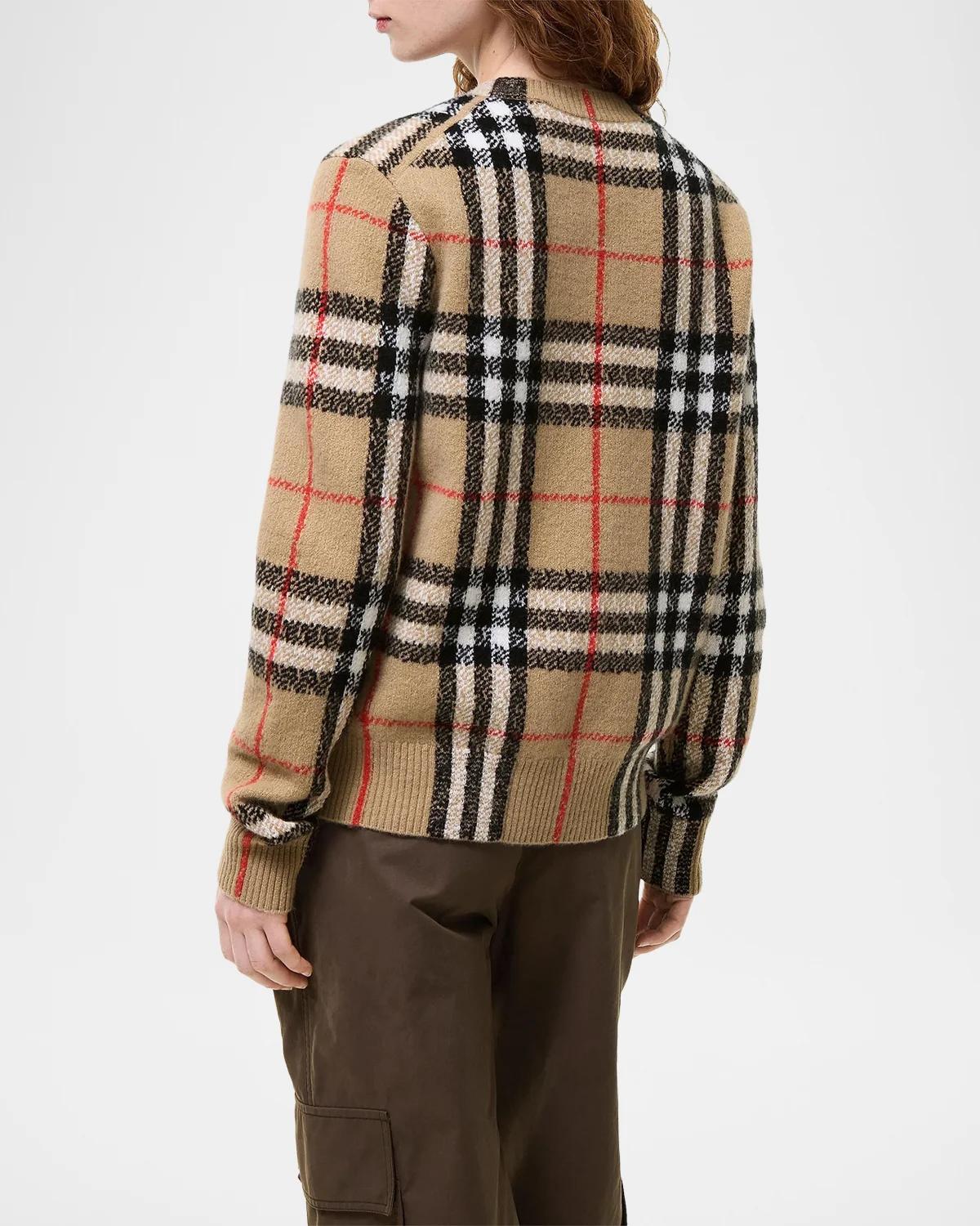 Check Cashmere Cardigan - thumbnail 3