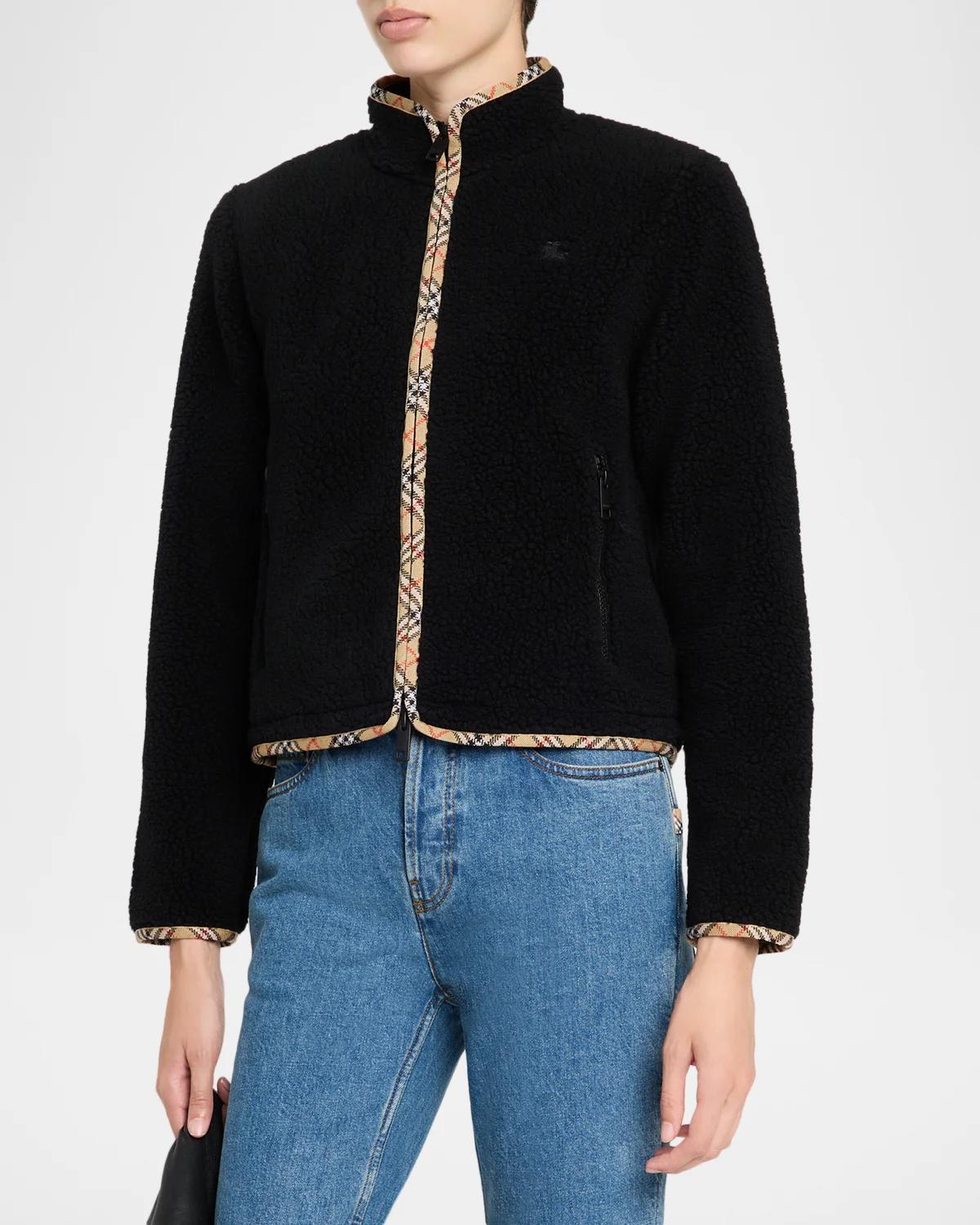 Check Cashmere Cardigan - thumbnail 4