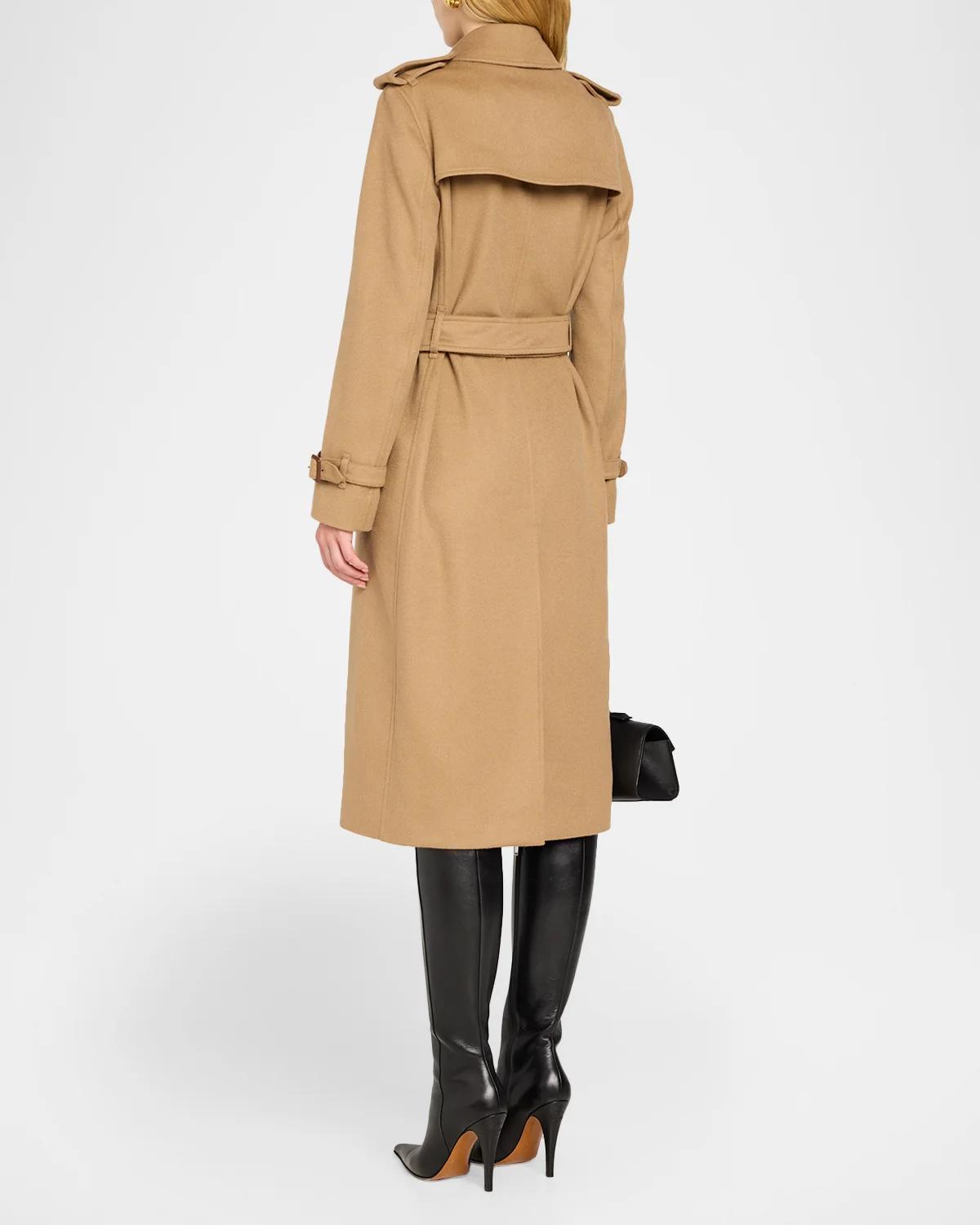 Kennsington Cashmere Trench Coat - thumbnail 3