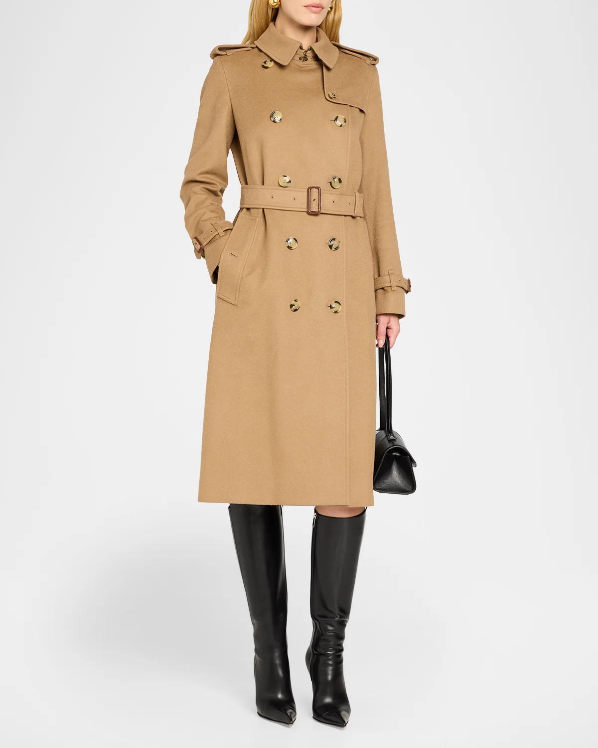 Kennsington Cashmere Trench Coat - thumbnail 4