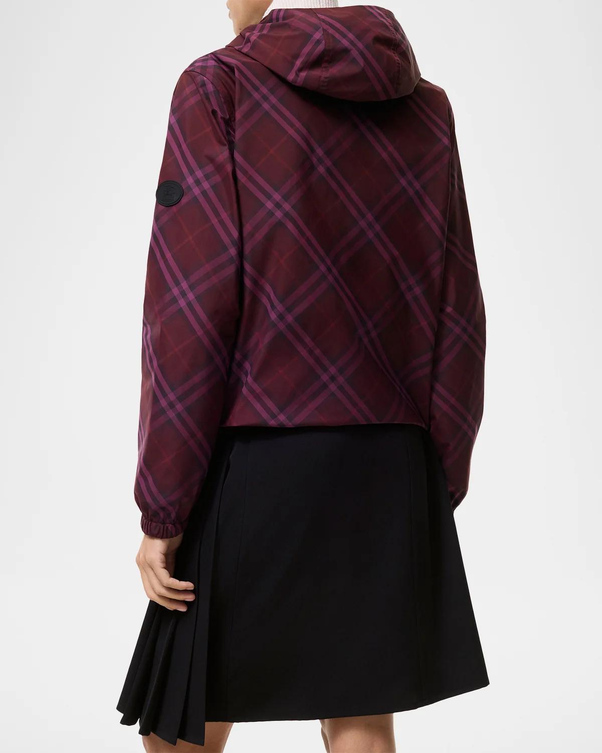 Salcombe Check Zip Hooded Jacket - thumbnail 3