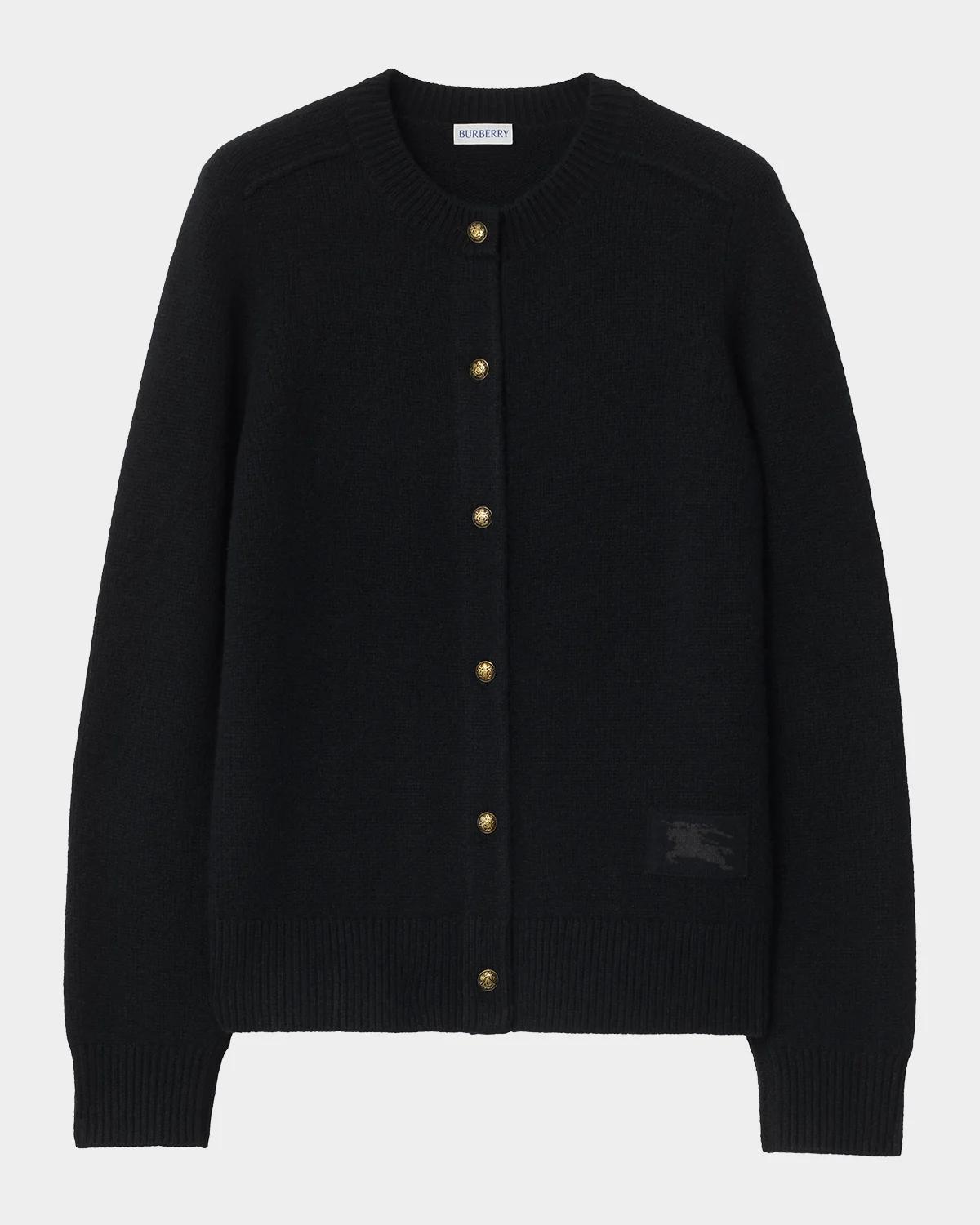 Clara Cashmere Crewneck Cardigan