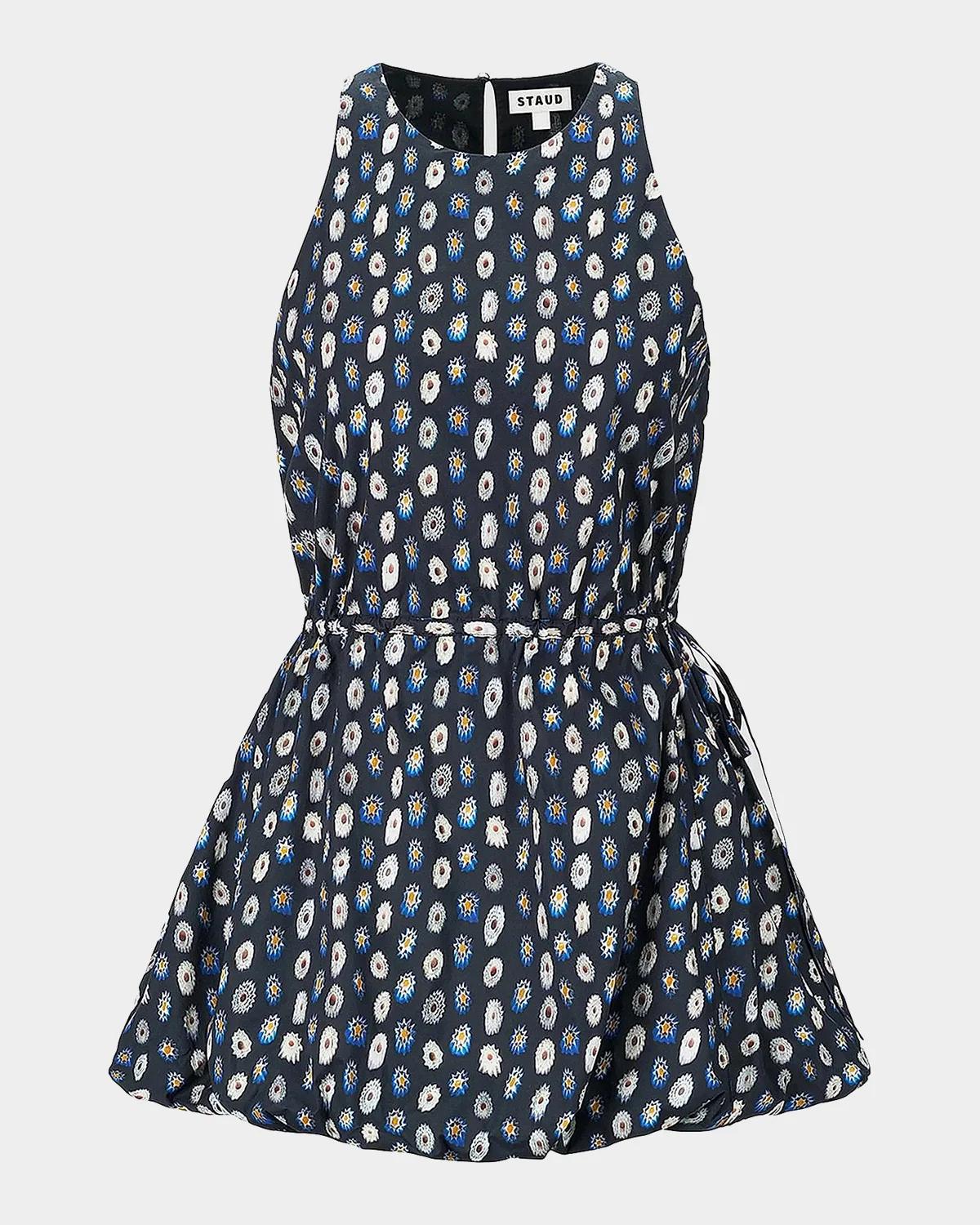 Molly Cotton Bubble-Hem Mini Dress