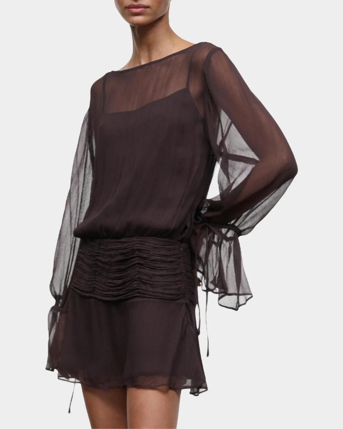 Beatrix Plissé Mini Dress - thumbnail 5