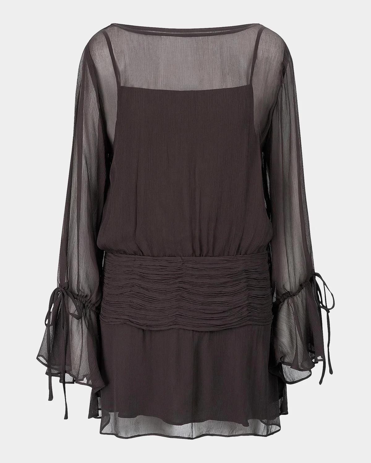 Beatrix Plissé Mini Dress